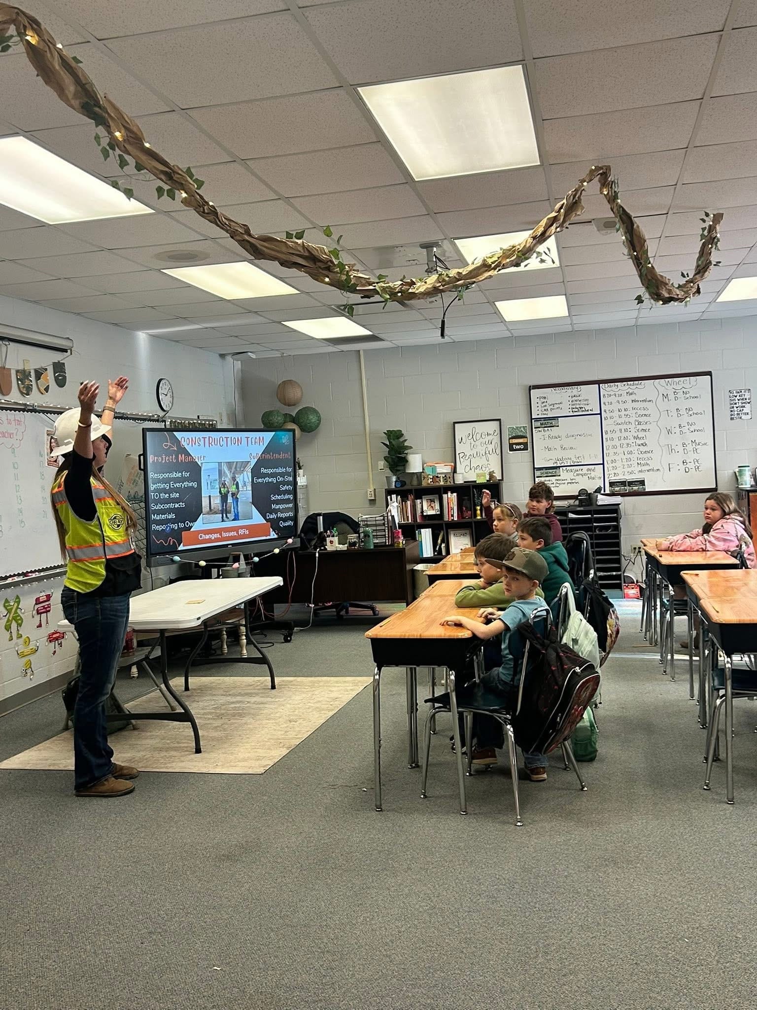 Gray Construction team at community career day